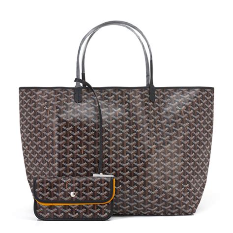 goyard st louis tote black.